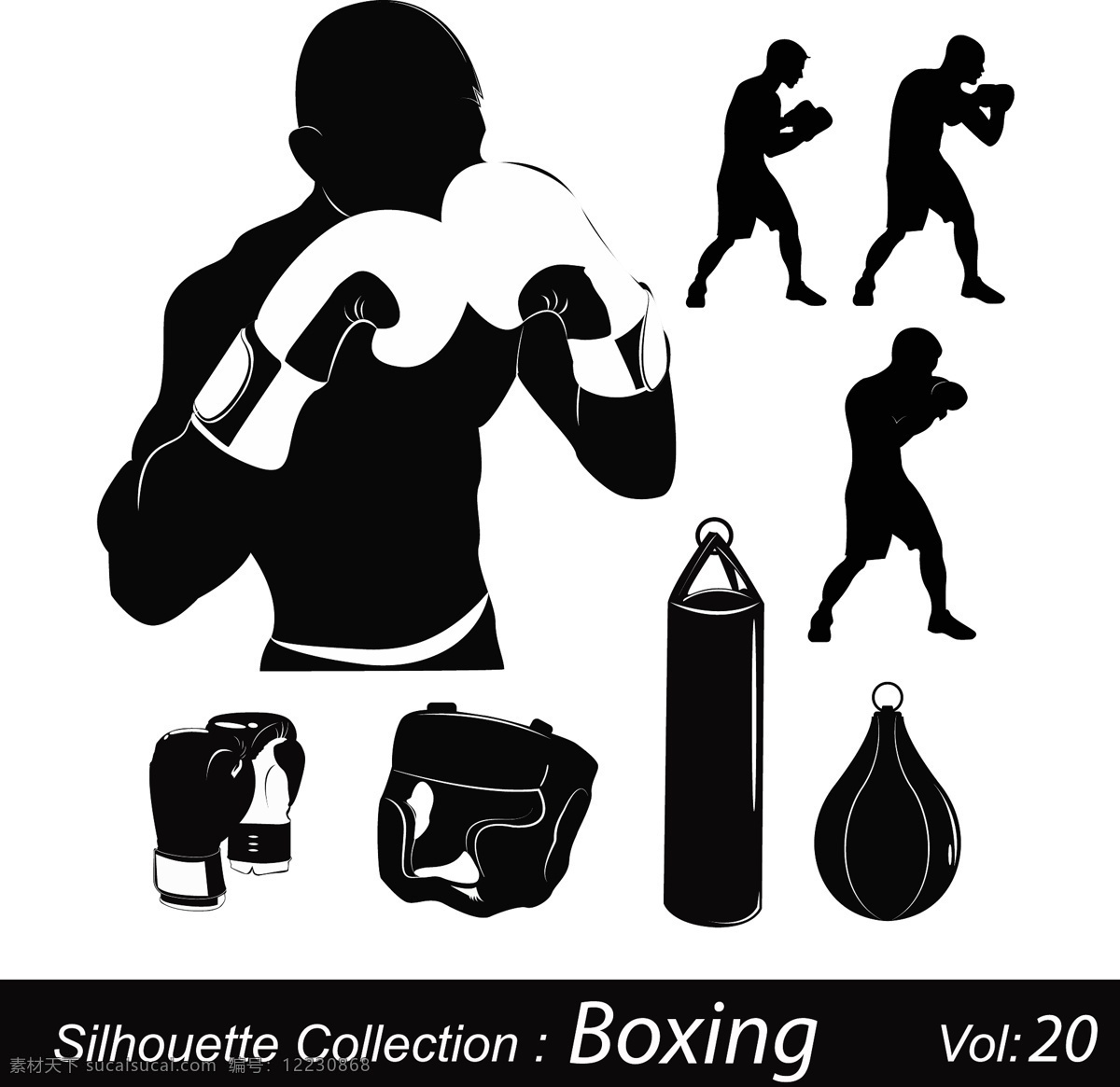 拳击 拳击运动员 搏击 体育广告 强壮男人 运动广告 卡通动物 体育运动 文化艺术 矢量