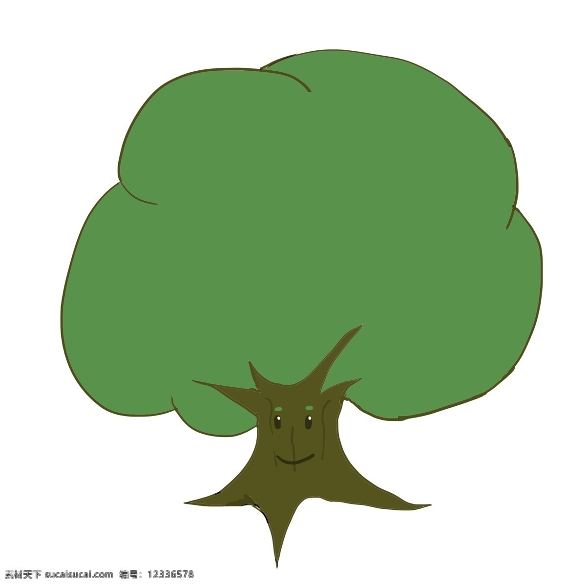 边框 大树 卡通 插画 卡通插画 边框插画 简易边框 框架 框子 框框 大树的边框 高大的树木