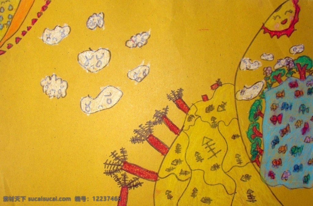 环保儿童画 儿童画 画 鱼儿 设计素材 模板下载 环保 污染 环境 污染环境 绘画书法 文化艺术