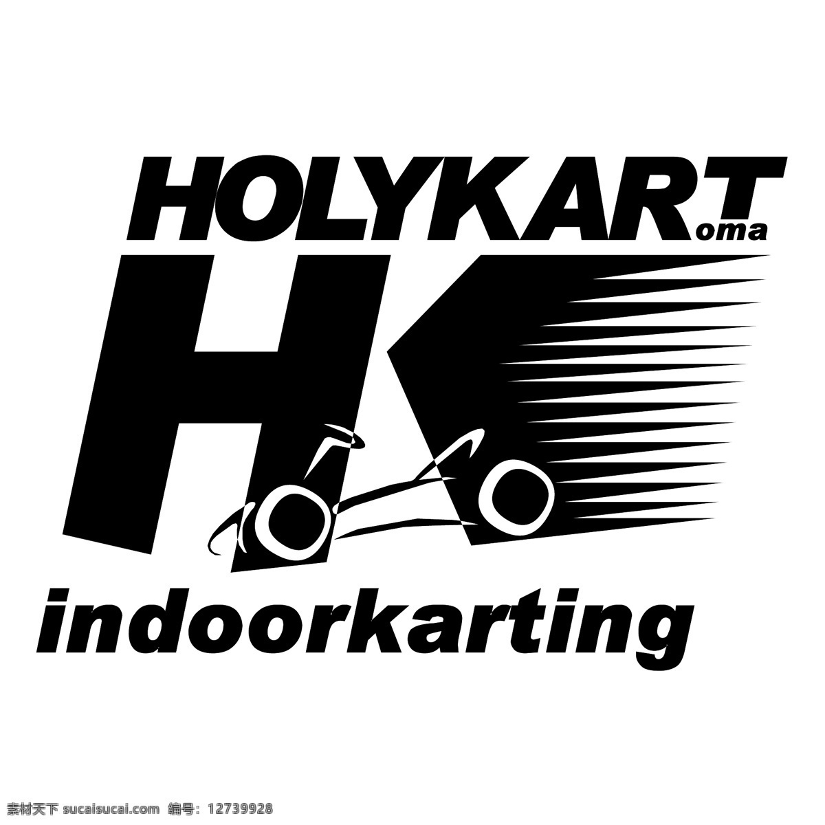 holykart 罗马 室内 卡丁车 自由 标志 psd源文件 logo设计