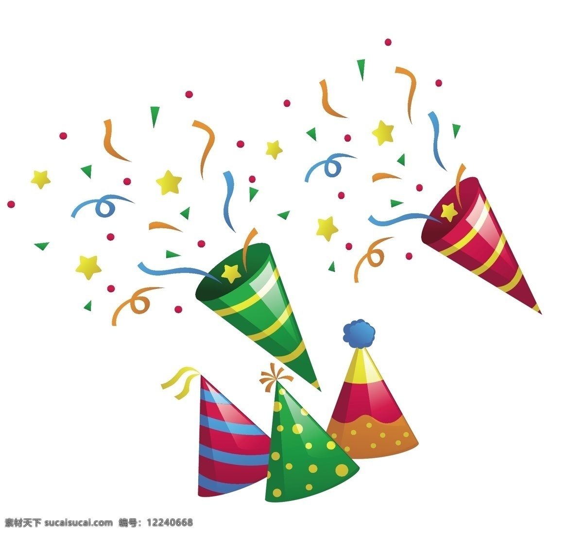 矢量 生日 烟花 精美 节日庆典 元素 eps格式 卡通背景 拉花 气球 庆祝 生日快乐 生日主题