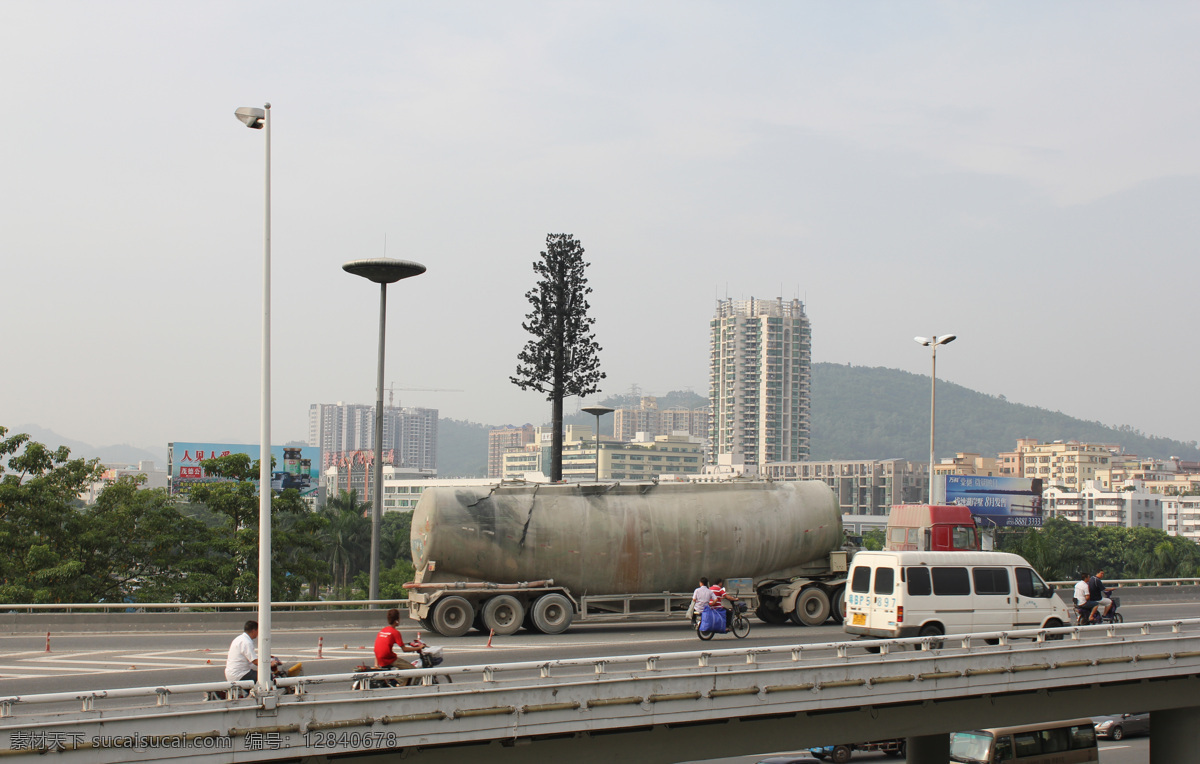 油罐车 车 大汽车 交通工具 卡车 马路 现代科技 油罐 矢量图