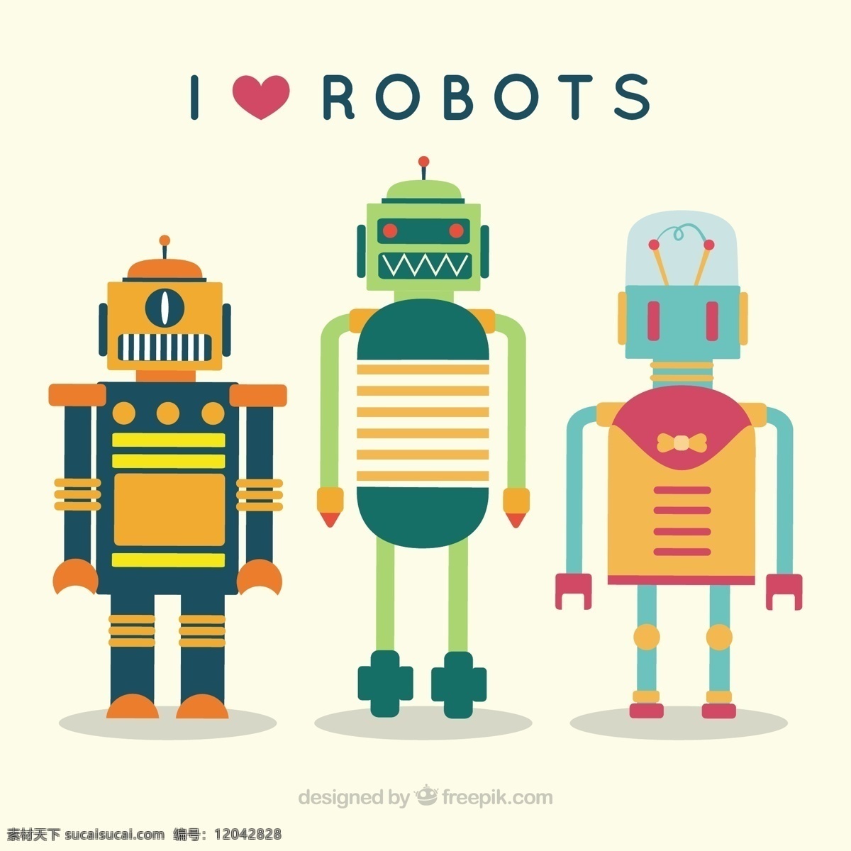 机器人插图 复古 人物 机器人 玩具 机械 机器侠