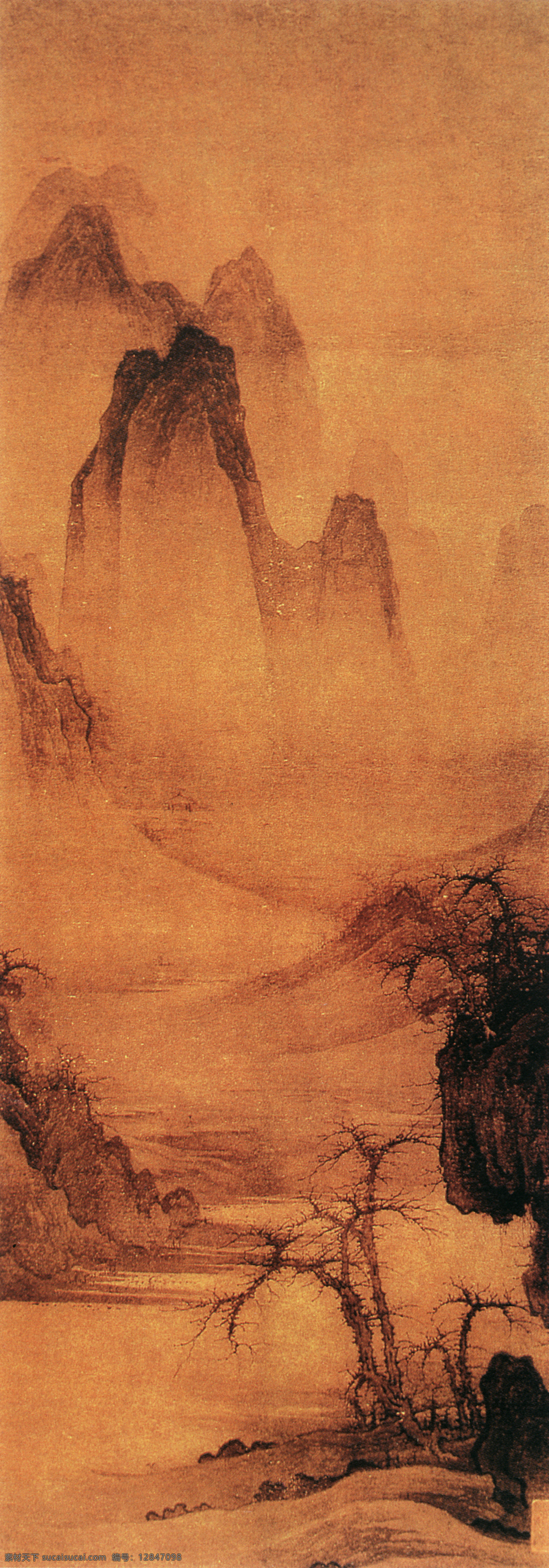 山水 名画 书画 图 古画 山水画 山水图 书画真迹 中国水墨画 文化艺术