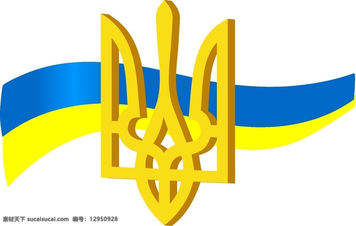 乌克兰 不同 符号 矢量 向量 白色
