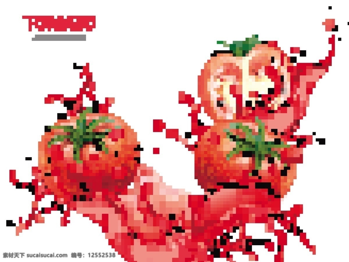 番茄汁 番茄 西红柿 鲜榨番茄汁 番茄汁广告 海报 现榨番茄汁 饮品 食品蔬菜水果 生活百科 餐饮美食