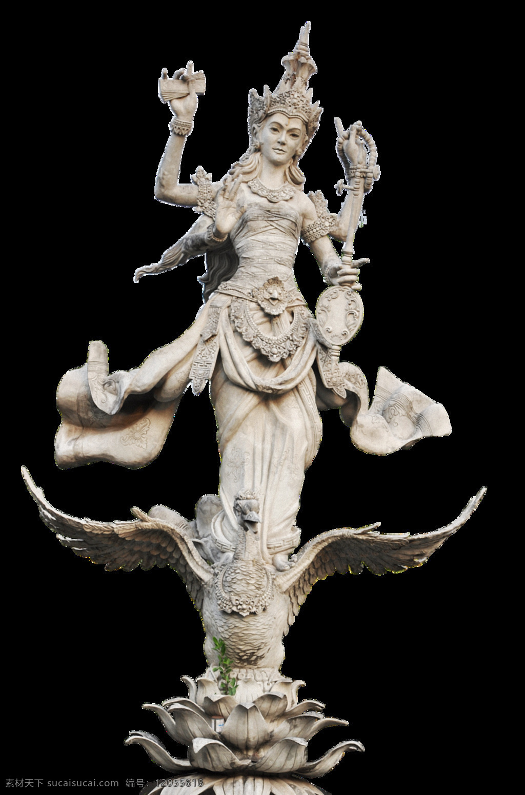 印度教 妙音 天女 雕像 免 抠 透明 萨 茹 阿斯 瓦 蒂 印度女神 印度教女神 印度神话人物 妙音天女图 妙音天女像