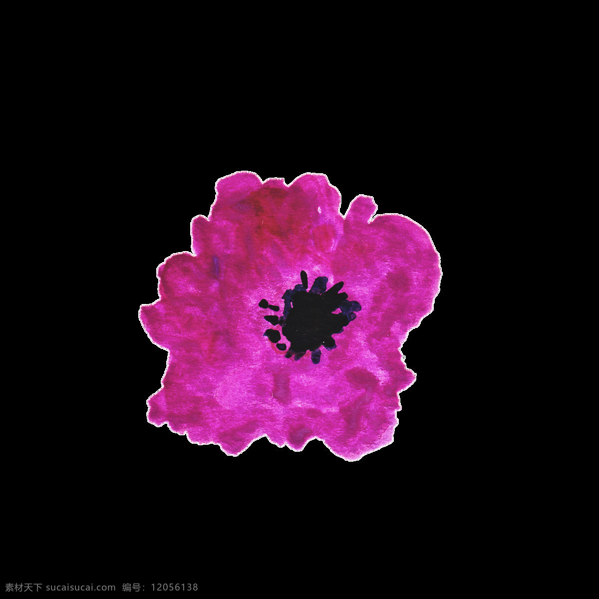 时尚 紫色 花卉 卡通 透明 水彩 免扣 手绘 透明素材 装饰 设计素材 淘宝素材 海报设计装饰 装饰图案