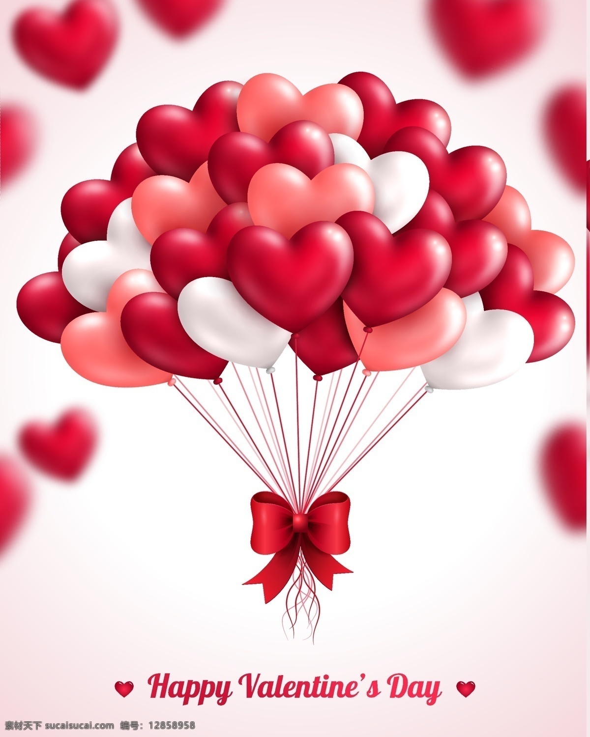 浪漫 心形 气球 爱情 心型 白色
