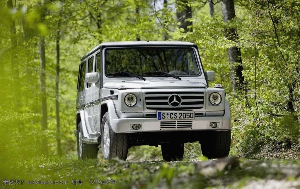 奔驰g class 梅赛德斯 奔驰 汽车 mercedes benz g c级车 大奔 森林 交通工具 现代科技