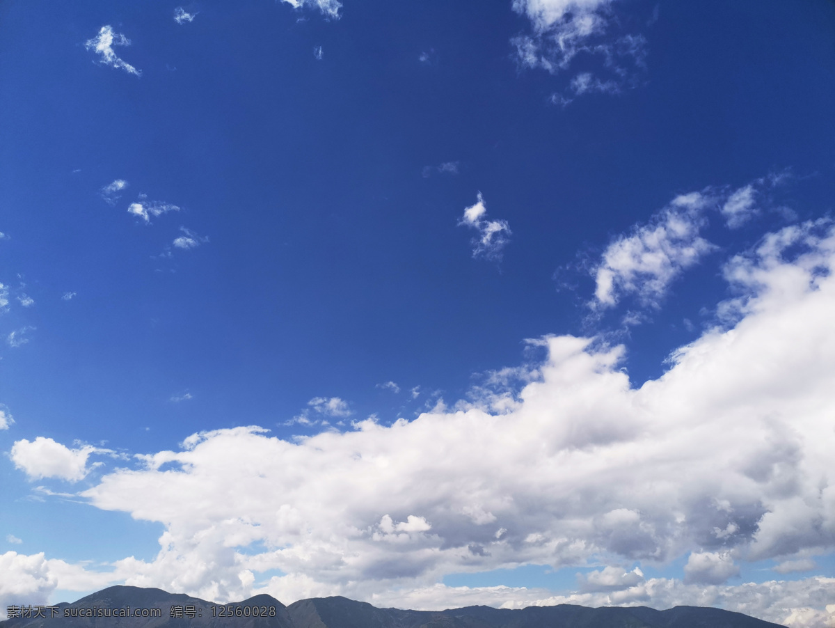山上 天空 蓝天 白云 山 山上的天 天空背景 旅游摄影 自然风景