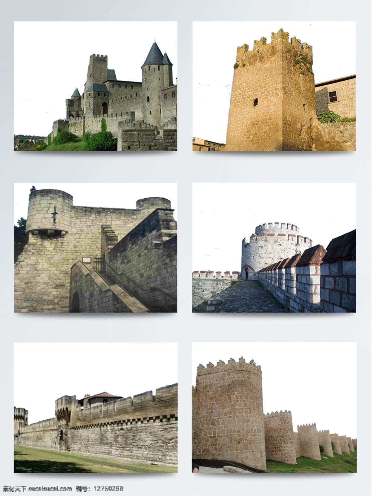 欧洲 西班牙 特色 古城 墙 建筑 古城墙 红色 灰色 欧式 庄严