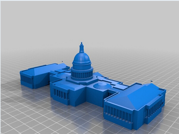 美国 白宫 3d建筑模型 建筑 美国白宫 3d打印模型 建筑结构模型