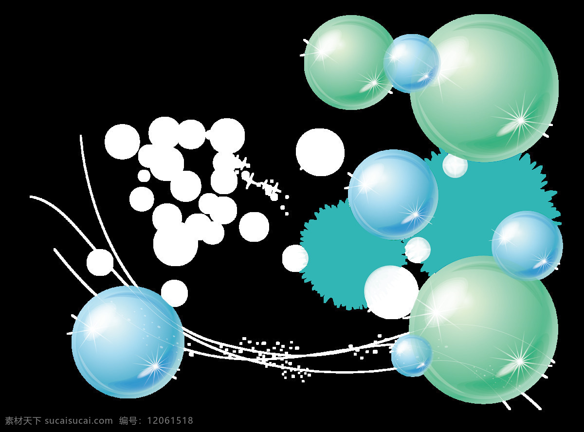 彩色 透明 肥皂泡 气泡 水泡 泡泡 元素 特效效果 免扣 设计素材