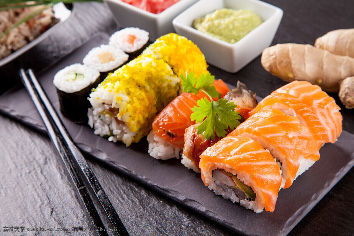 鱼肉 寿司 包饭 三文鱼 美味 美食 食物 日本料理 韩国料理 外国美食 餐饮美食