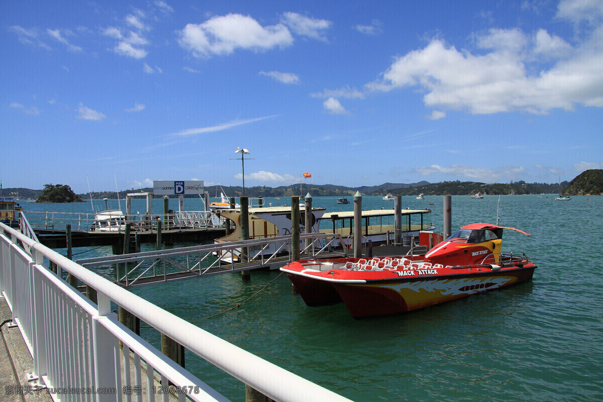 白云 国外旅游 海港 海水 景观 蓝天 旅游摄影 新西兰 海滨 风光图片 风光 游艇 栈桥 风景 生活 旅游餐饮