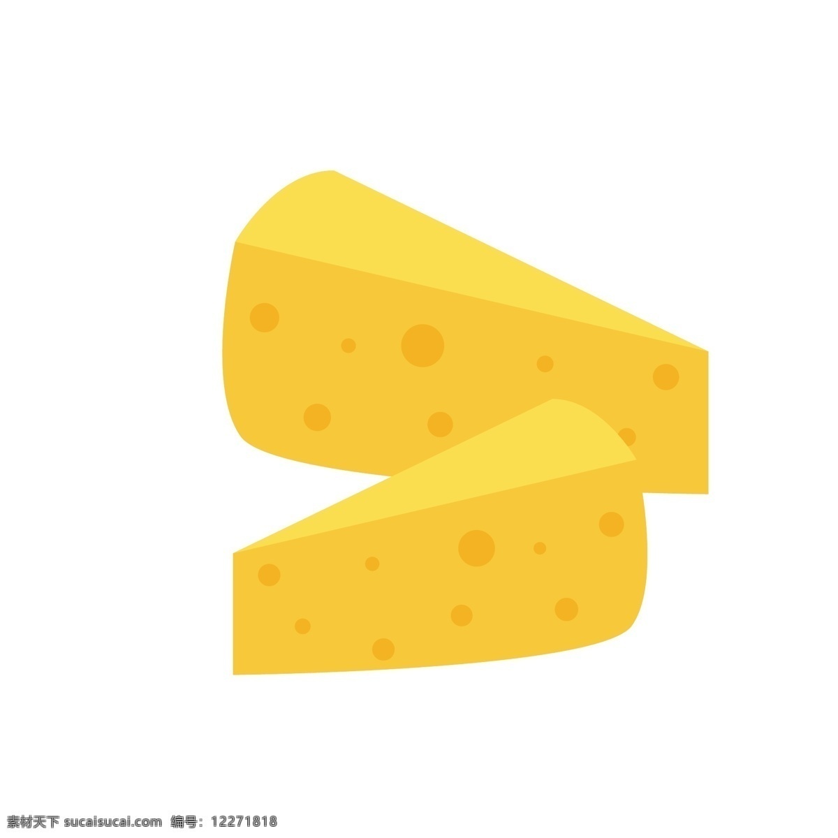 食物 黄油 奶酪 卡通 矢量 元素