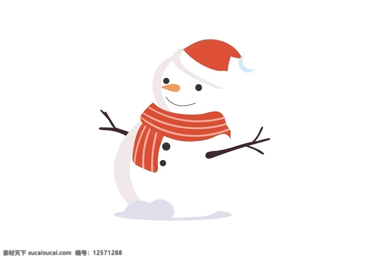 圣诞节 堆雪人 白雪 白雪人 雪球 雪球人 雪娃娃 卡通雪人