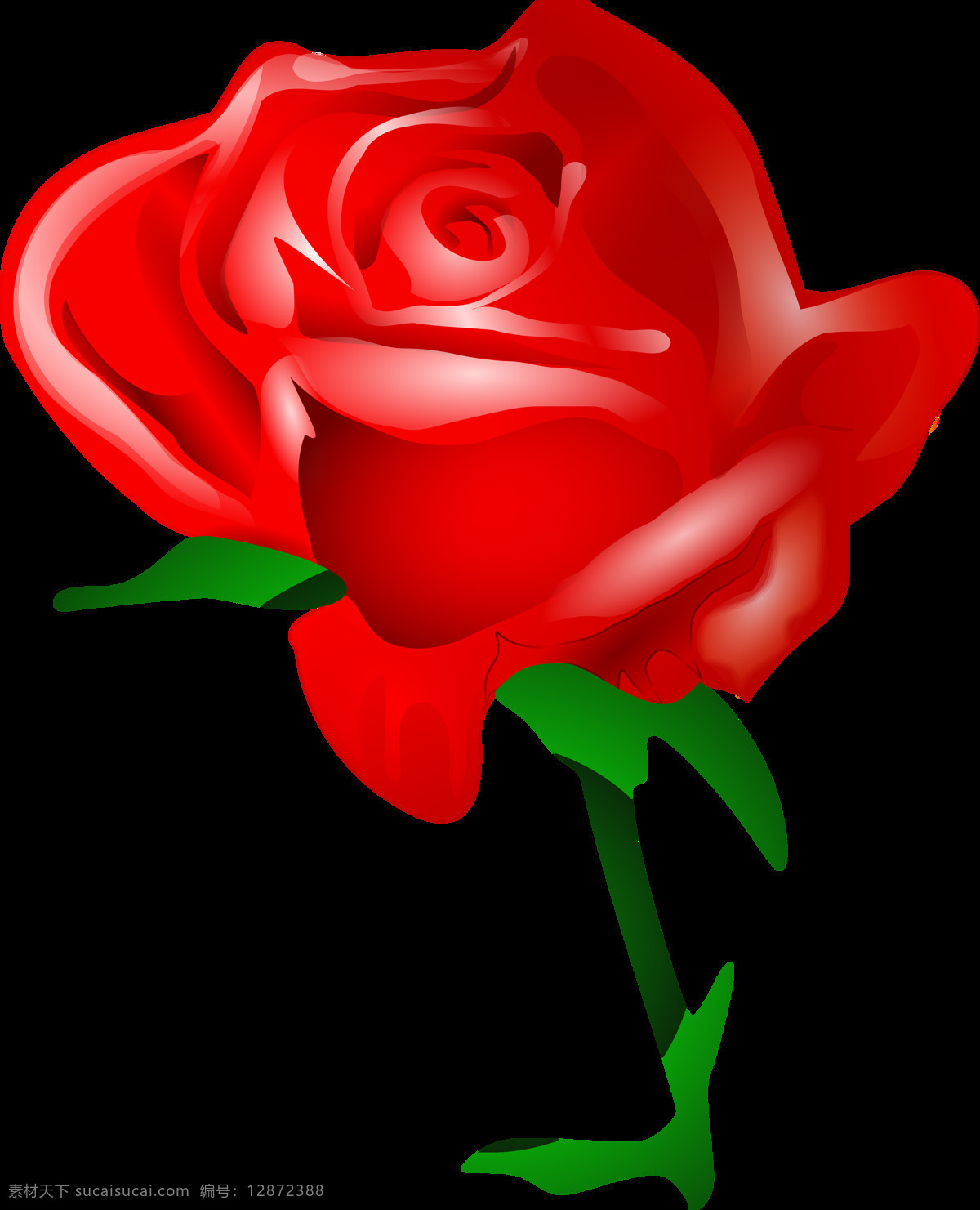 红色 玫瑰花 元素 浪漫 红色玫瑰花 情人节 免扣 透明元素