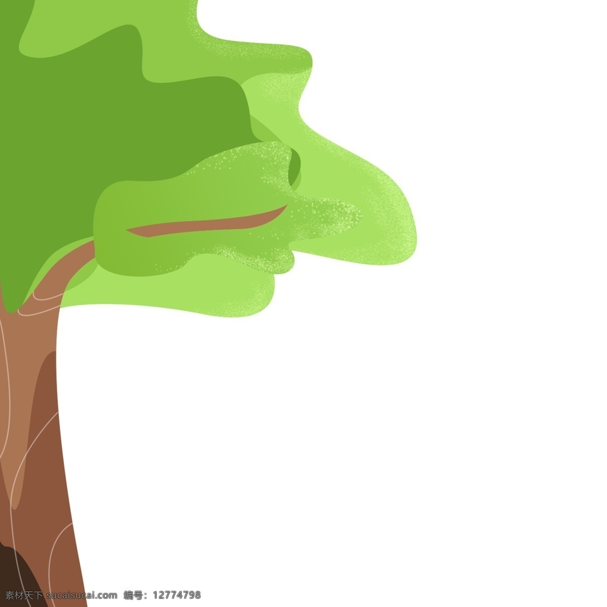 卡通 绿色 大树 免 抠 图 植物 绿色植物 绿色生态 新鲜大树 卡通植物 绿色大森林 卡通绿色大树 免抠图