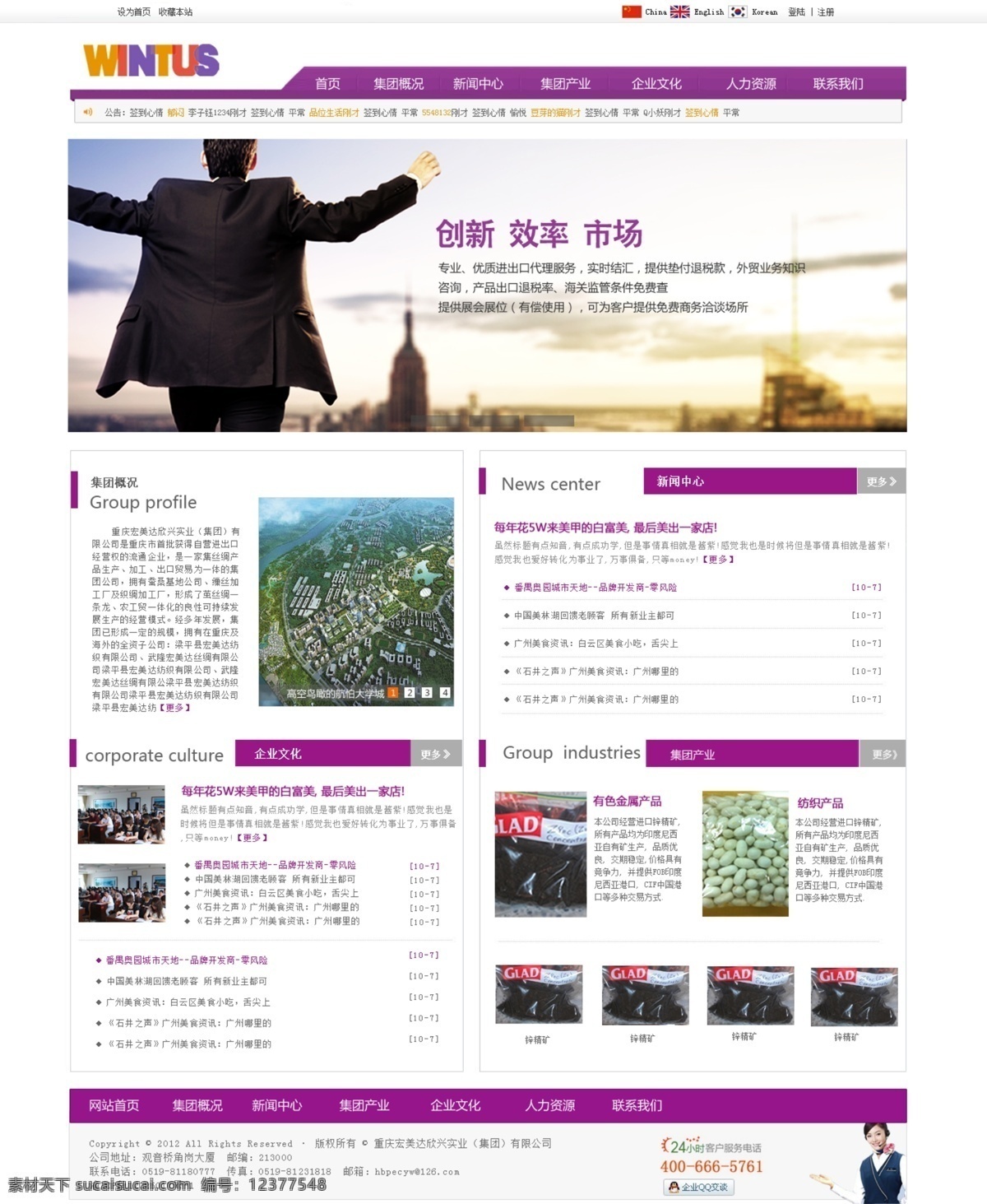 公司 网站 大气 门户 中文模板 紫色 web 界面设计 网页素材 其他网页素材