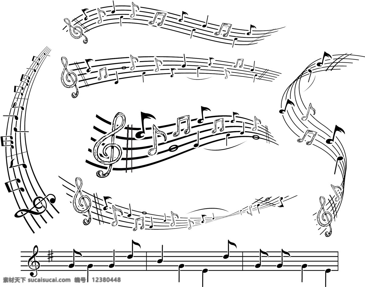 五线谱 向量 员工 艺术的载体 载体 音乐舞蹈 音乐 矢量 vectormaterial 矢量图 其他矢量图