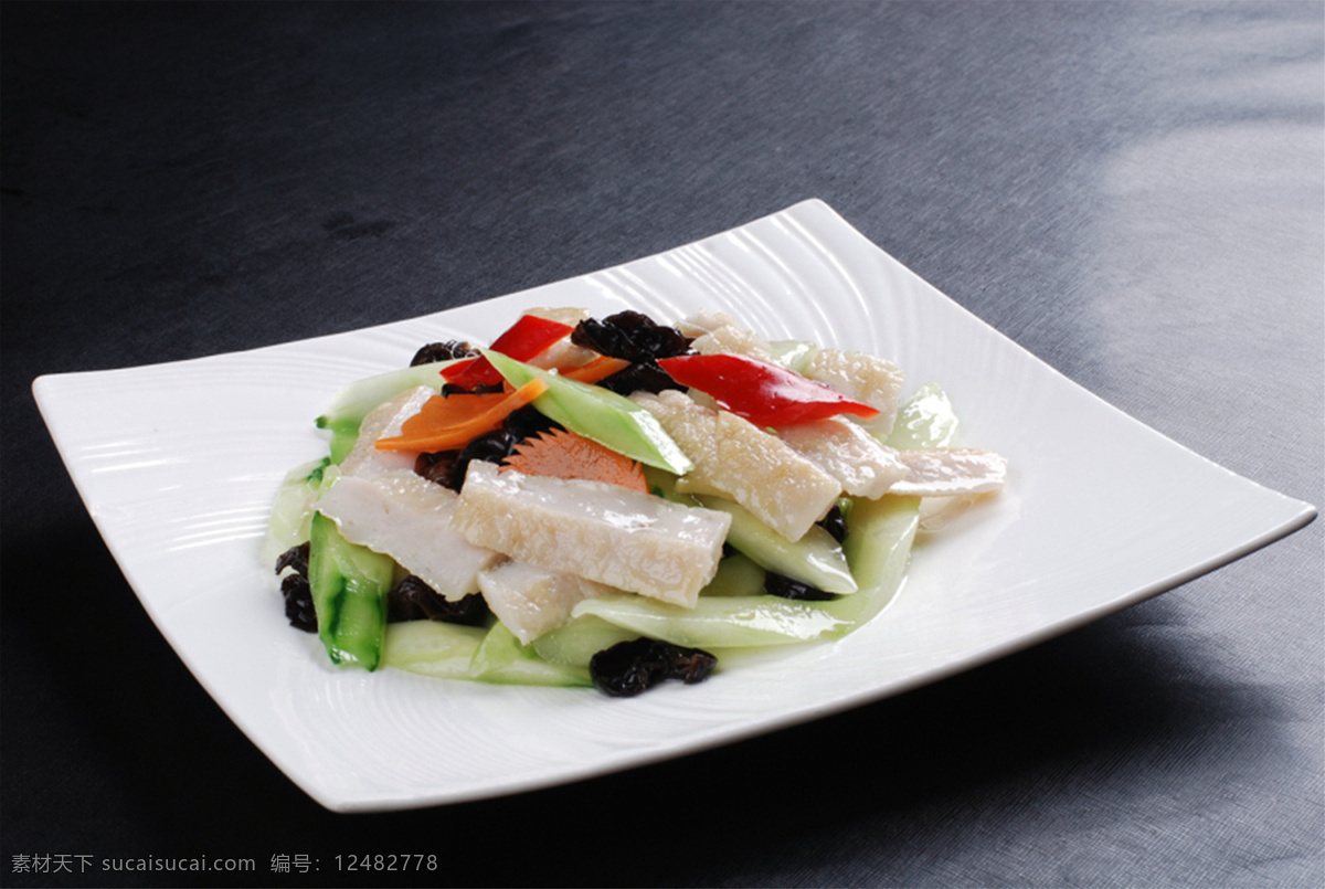 木耳炒鱼松 美食 传统美食 餐饮美食 高清菜谱用图