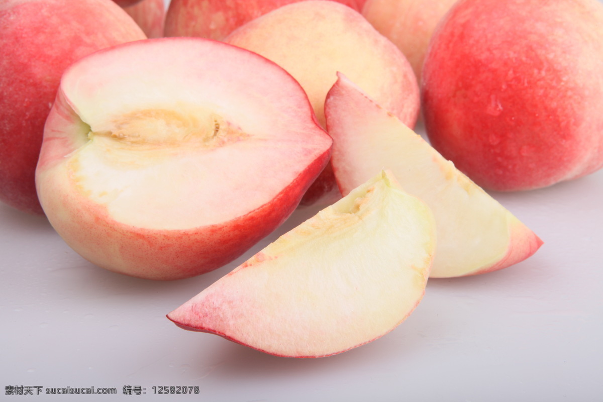 水蜜桃 水果 特产 小吃 零食 生物世界 粉色