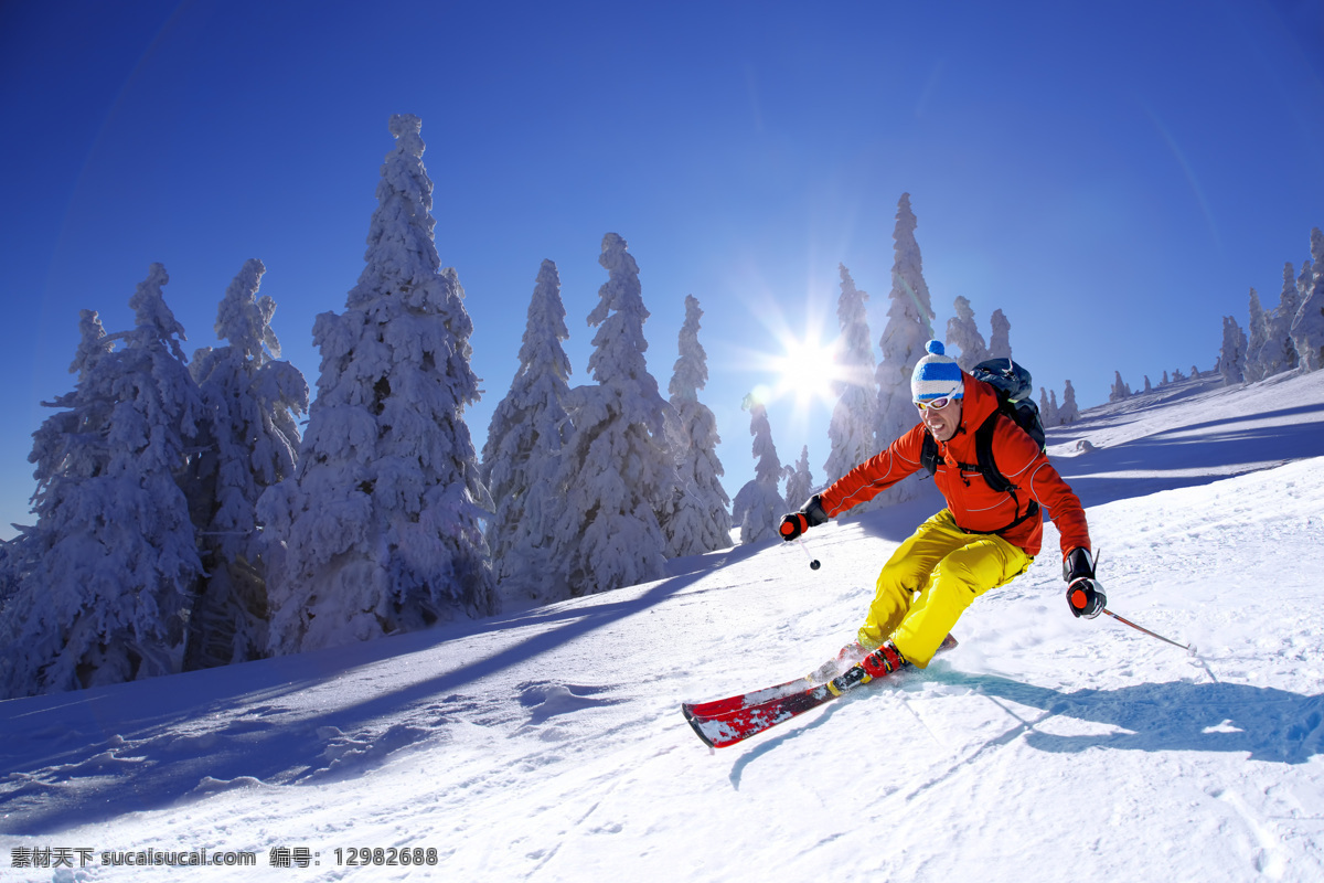 雪山 滑雪 男人 滑雪运动员 滑雪场风景 滑雪公园风景 雪地风景 美丽雪景 体育运动 滑雪图片 生活百科