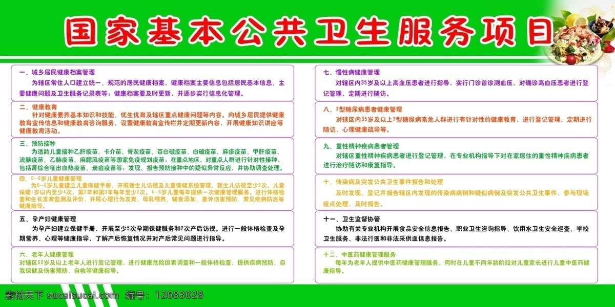 国家 基本 公共卫生 服务项目 医院 卫生院
