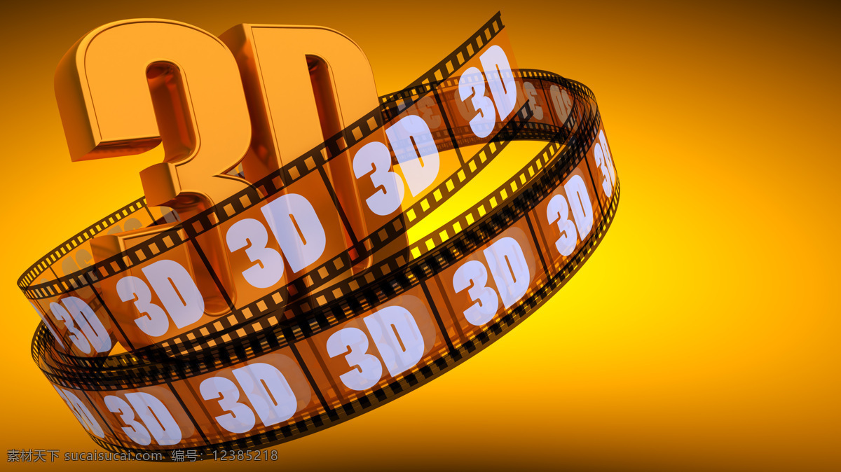 3d片头 3d 3d效果 底片 电视机 电影 电影院 动态 高清图片 环绕 黄色渐变 看电影 字母 胶带 胶卷 胶片 透明 围绕 旋转 转动 立体 txyuu