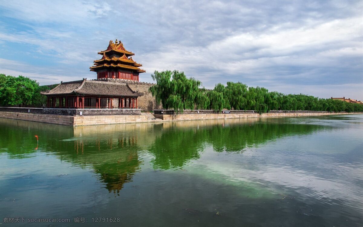 北京 紫禁城 角楼 风景 唯美 自然 美景 背景 旅游摄影 国内旅游