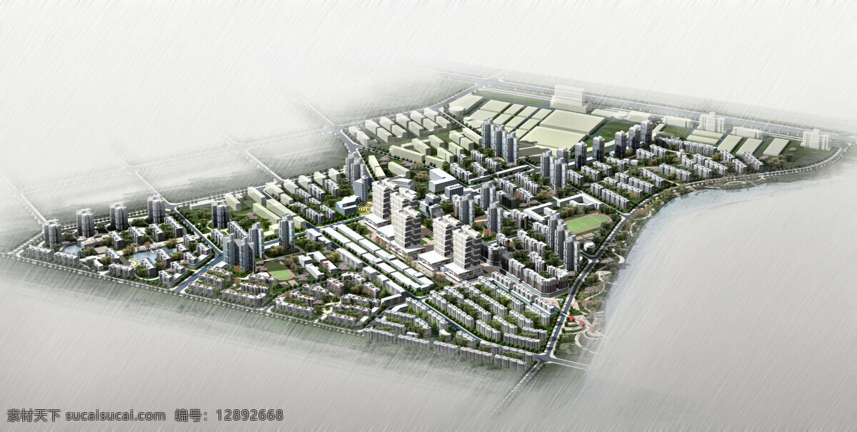 城市 中心区 城市设计 方案 效果图 鸟瞰图 建筑设计 环境设计