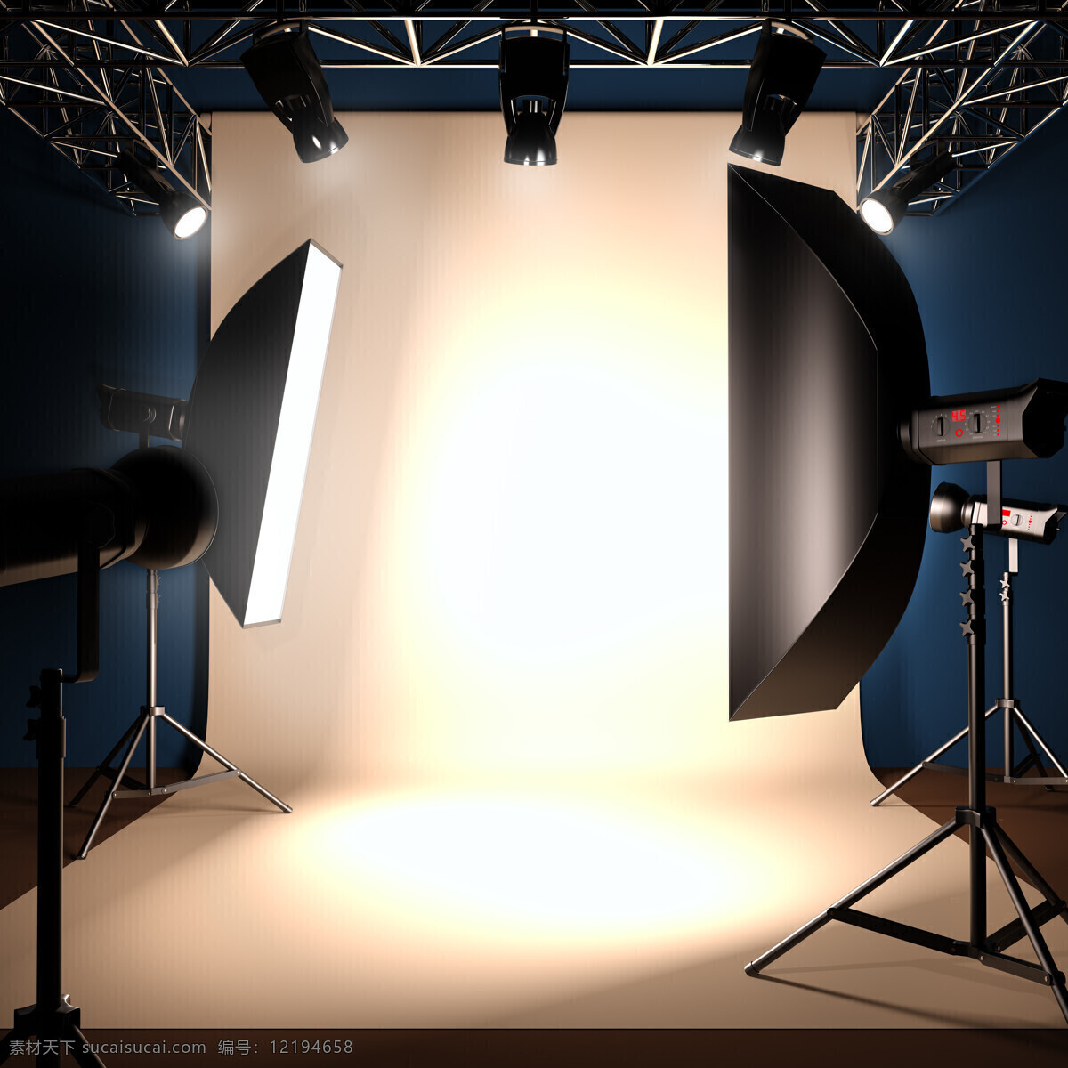 工作室 摄影工作室 摄影灯 背景面 摄影灯光 室内设计 环境家居