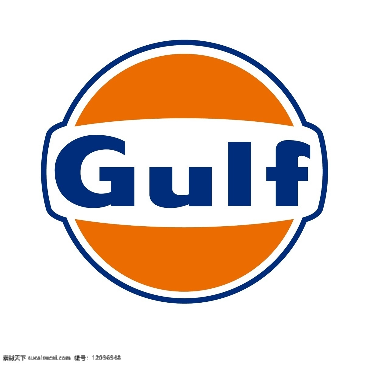 海湾 gulflogo 橙蓝色 logo 简约 设计素材