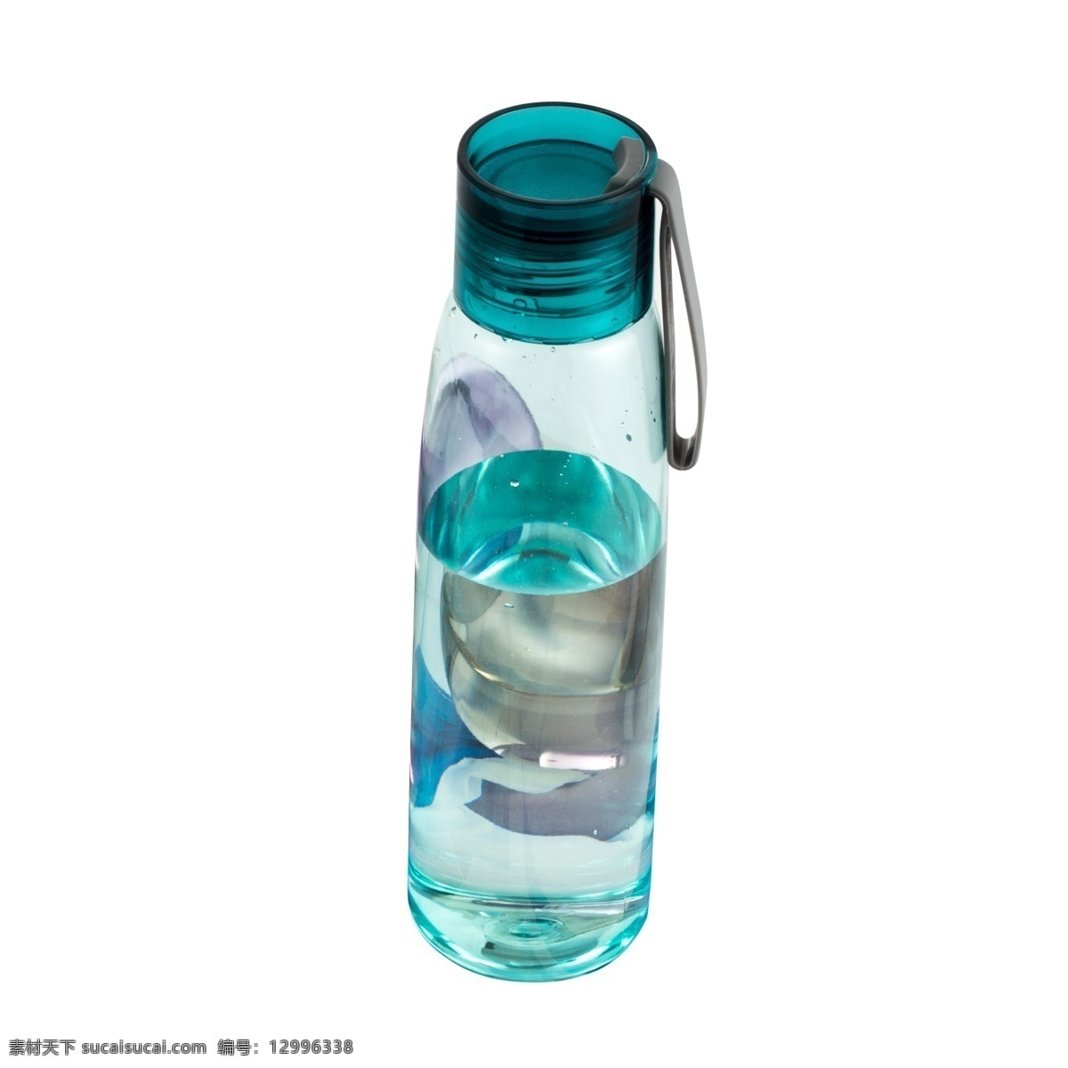 一个 青色 小 水瓶 瓶 水杯 瓶子 杯子 玻璃瓶 塑胶瓶 饮水瓶 日用品 运动水瓶 户外水瓶