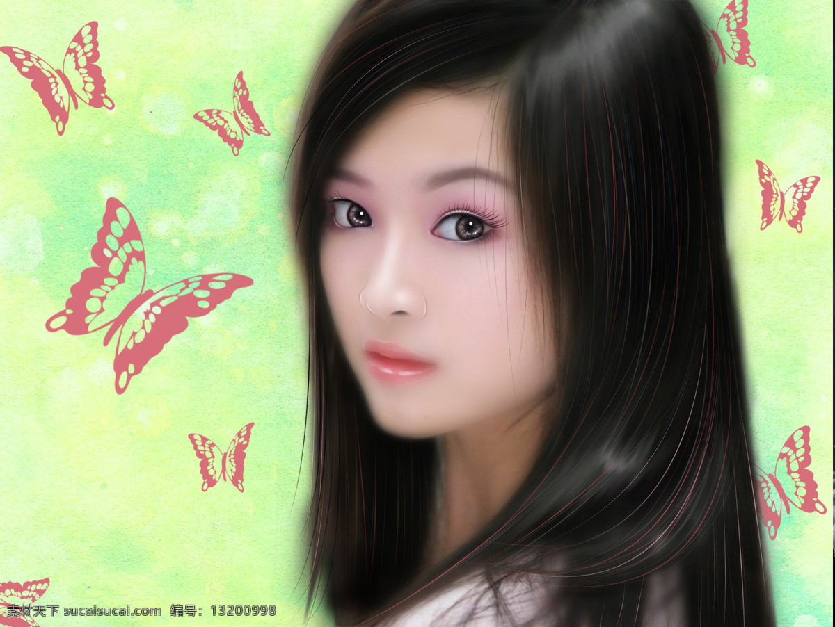 手绘人物 人物 转手绘 手绘 美女 唯美 动漫人物 动漫动画