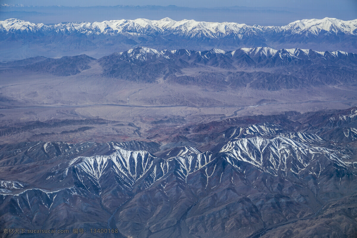 祁连山脉 山 雪山 俯拍 山脉 祁连山 旅游摄影 自然风景