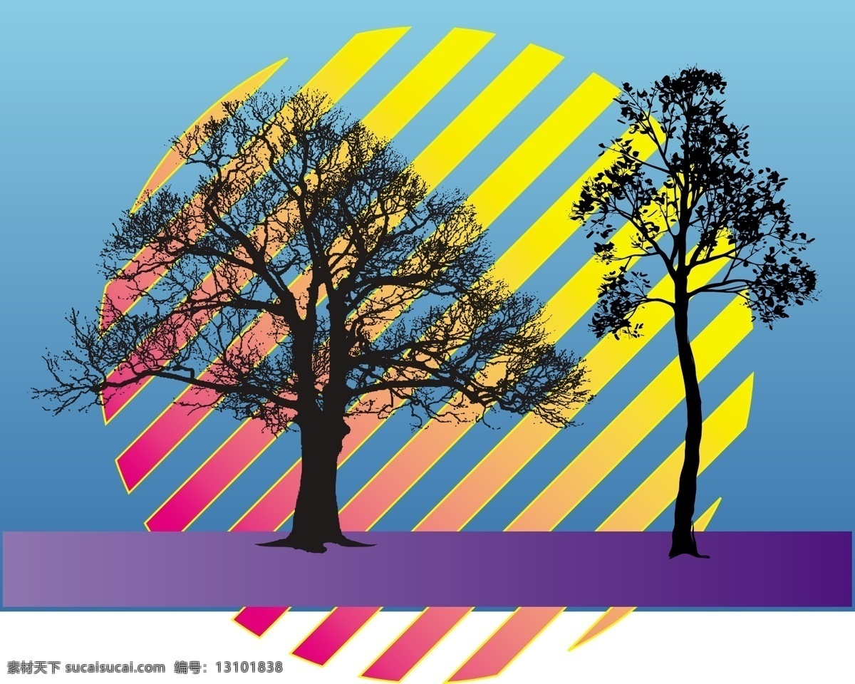 树木矢量插画 插图 海滩 树 树的插图 矢量 树木 插画 丛林 狩猎 自由的棕榈树 棕榈树的插图 矢量图 其他矢量图
