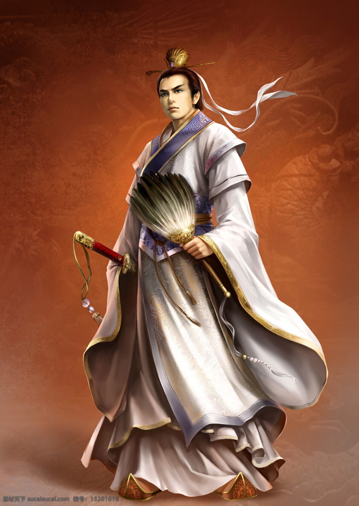 武侠 侠客 剑客 羽扇 侠义 游戏 人物 三国群英传 动漫人物 动漫动画
