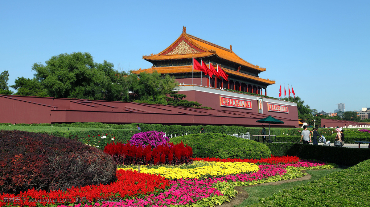 天安门 北京 天安门城楼 北京天安门 首都天安门 中国天安门 天安门花坛 天安门景色 天安门摄影 天安门特写 古城楼摄影 古建筑摄影 建筑园林 建筑摄影