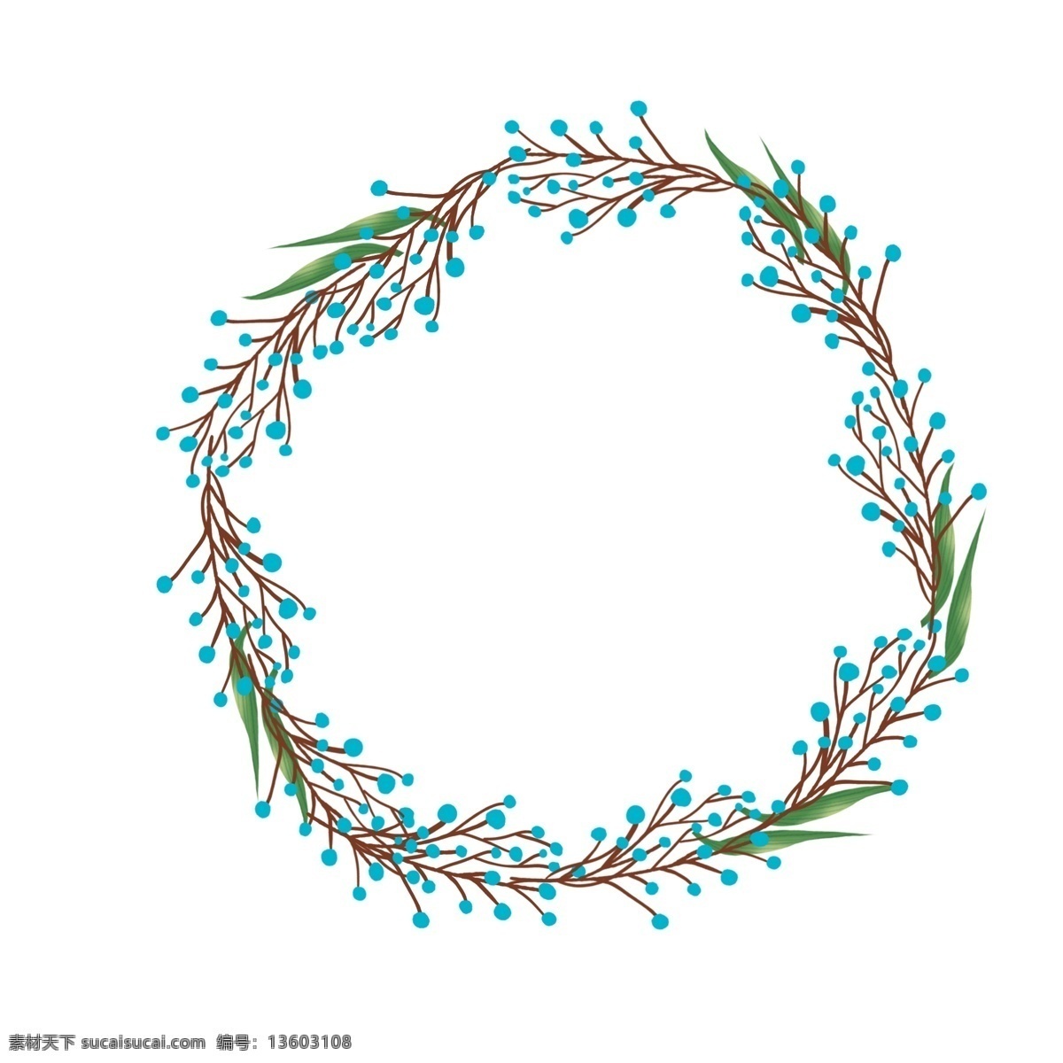 边框 植物 草 插画