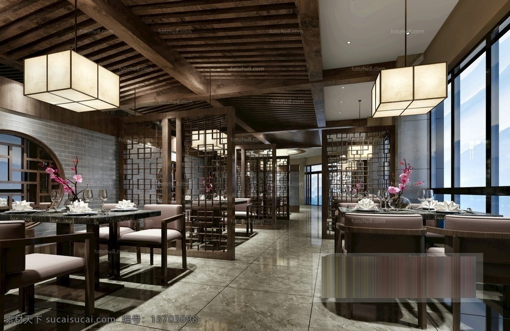 工装 餐厅 家居 家装 酒席 模板 效果 3d设计 室内模型 max