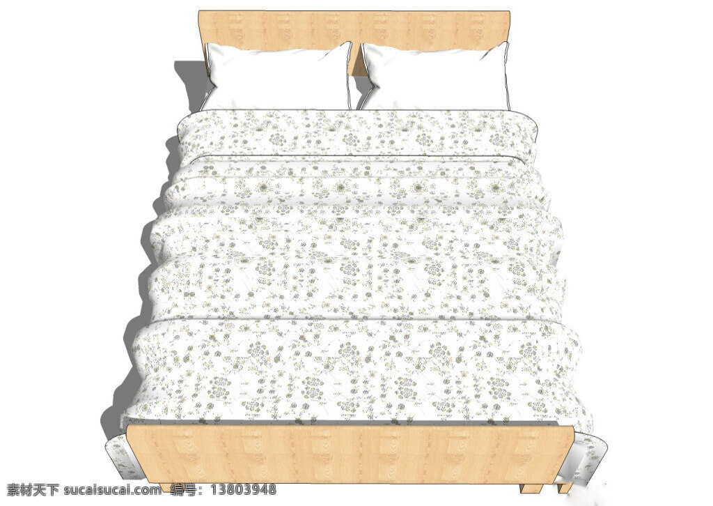 几何图形 床铺 模型 棕色 花色 3d模型 效果图 单体模型 床铺效果图