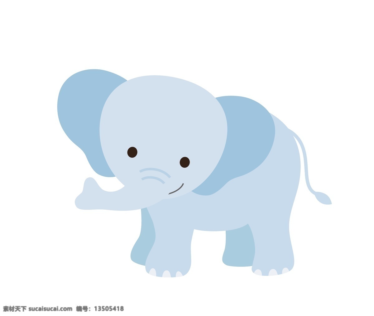 卡通大象 卡通 动物 矢量图 可爱 图 矢量素材 小动物 矢量 白色 卡通小动物 各类卡通动物 百款卡通动物