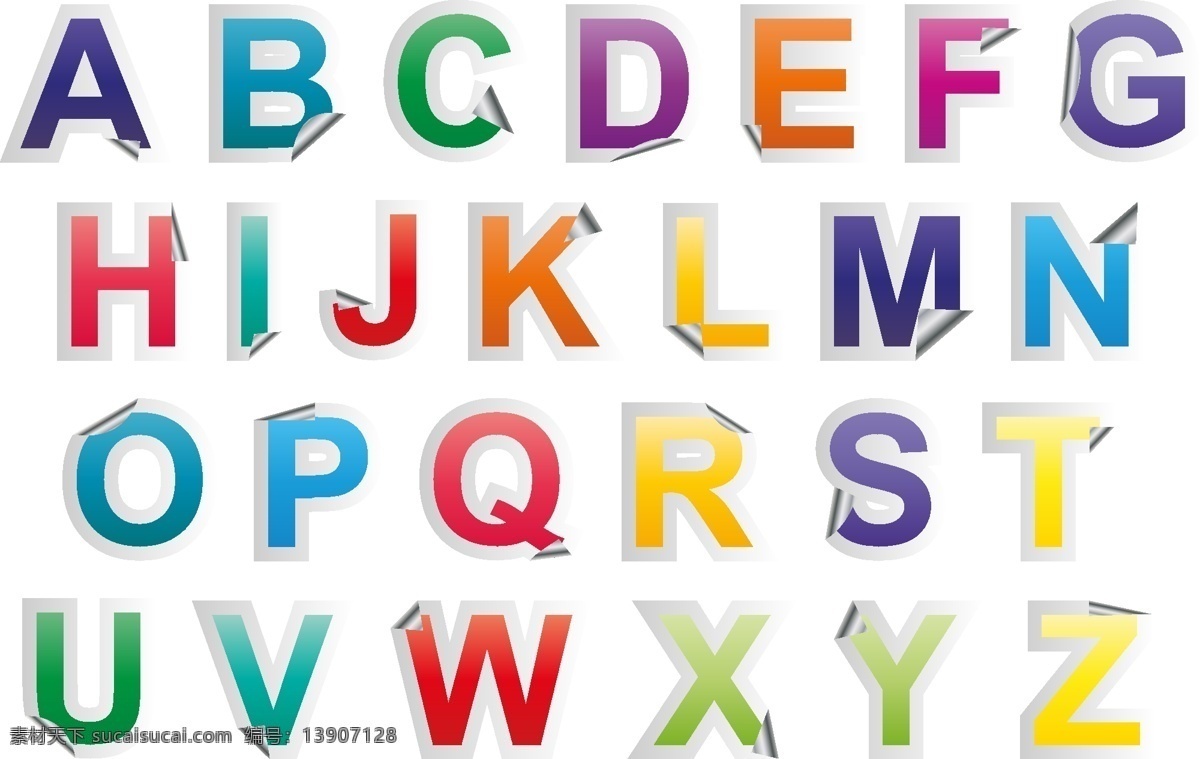 logo 标签 标识标志图标 标志 符号 矢量 卷边 可爱 字母 模板下载 字母设计 英文字母 字母矢量素材 英文字体 拼音 字母主题 图标 小图标 矢量图 艺术字