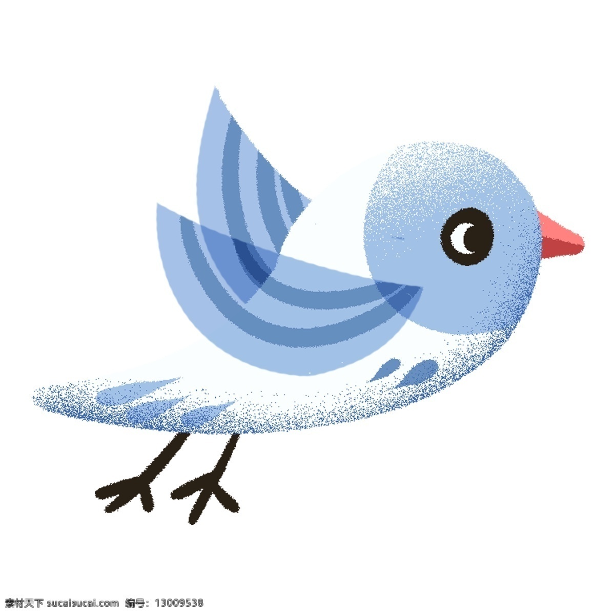 可爱 小鸟 插画 图案 蓝色 绘画 插画元素 设计元素 卡通 彩色 简约 小清新 精致