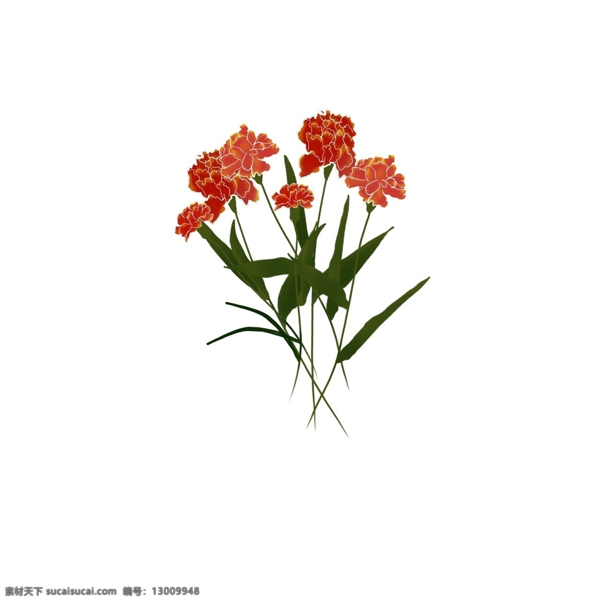 原创 母亲节 花束 装饰 图案 花 免抠