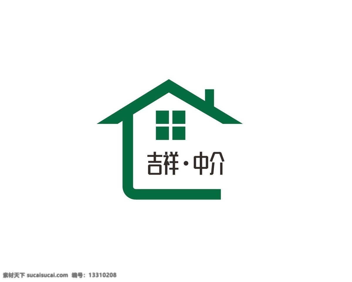 房产 logo 中介 简约 标志图标 其他图标