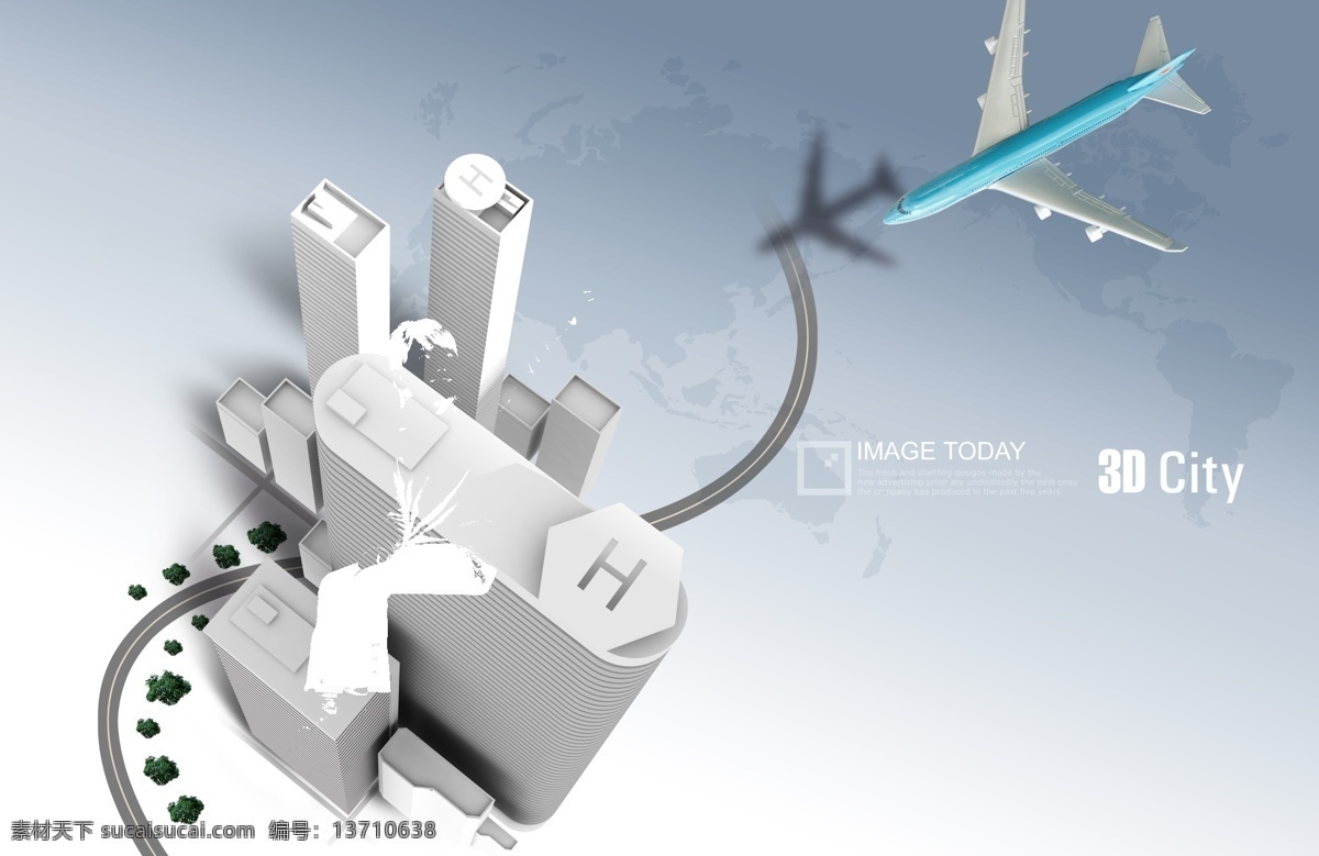 高清 分层 国际 航班 标志建筑 高楼大厦 蓝天白云 摩天大楼 世界建筑 现代建筑 写字楼 psd源文件